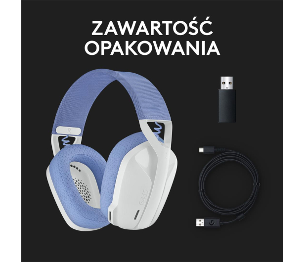 LOGITECH Sluch. Gam. Bezpez. Logitech G435 Blue 981-001062 - 680424 - zdjęcie 14